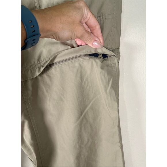 The North Face Horizon II convertible hiking pants khaki beige nylon UPF30 sz wo - Picture 5 of 10